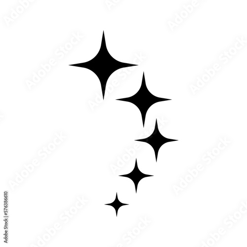 Sparkle icon vector. Stars sparkle illustration sign. Star symbol or logo. 