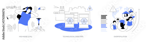 Human factors abstract concept vector illustrations.