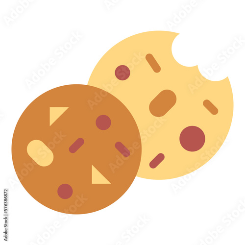 cookie flat icon style