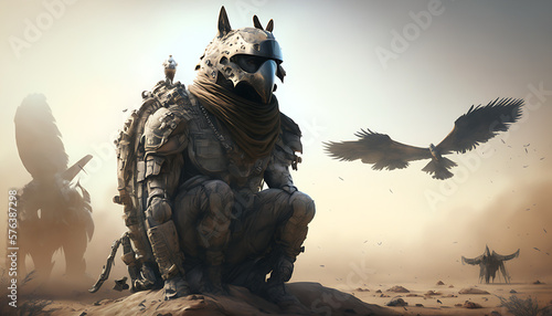 The Wild Warriors of Tomorrow: A Series of Animal-Inspired Human Fighters, The Animal Within: A Futuristic Vision of Human Warriors "Call of Duty","Soldier", Battlefield"