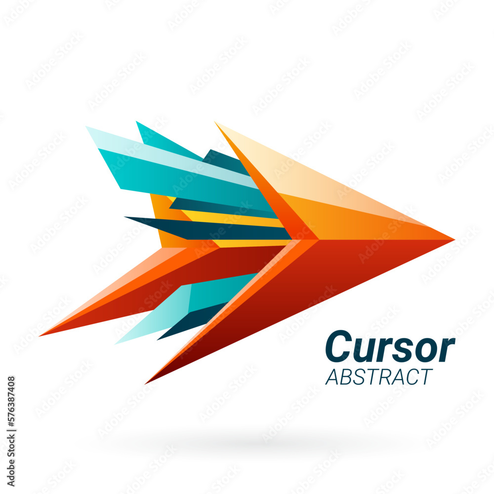 Vector abstract icon arrow. Vector abstract icon arrow.
