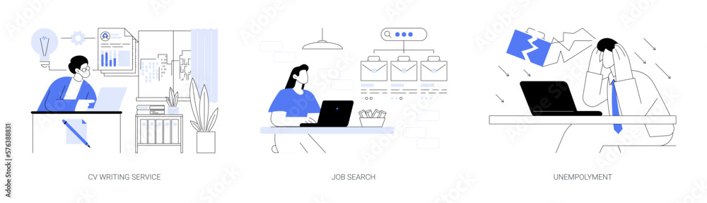 Headhunting agency abstract concept vector illustrations. Headhunting agency abstract concept vector illustrations.