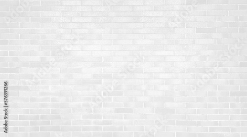 modern white brick wall texture used as background, brick wall texture for for interior or exterior design. backdrop in bright white color tone. empty, old, brick wall background with copy space. © WONGSAKORN