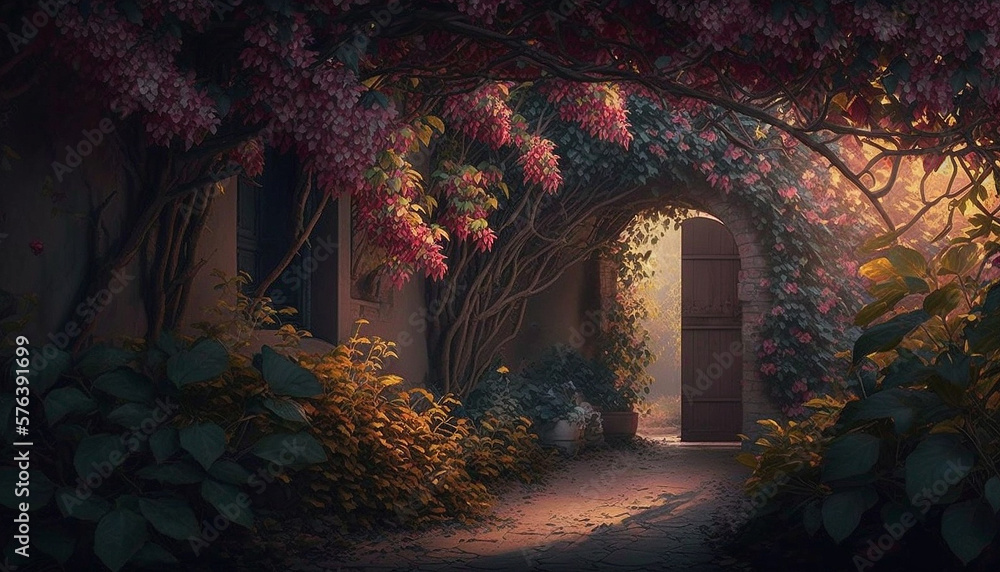 Obraz premium Translation of Bliss through Colors and Nature Scenics