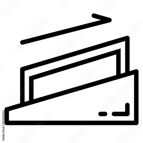 ramp line icon style