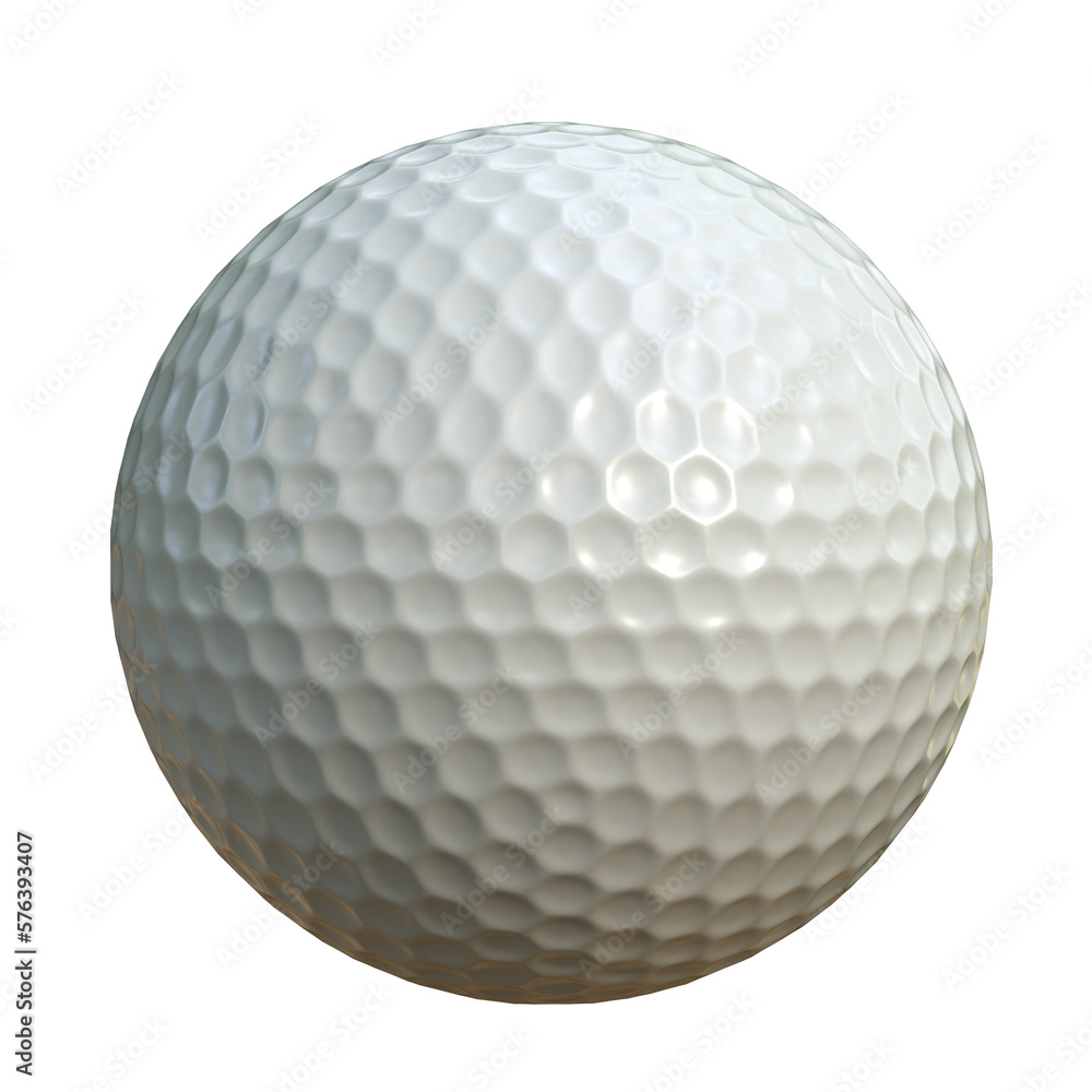 Golf ball isolated on white background 3d rendering Golf ball isolated on white background 3d rendering