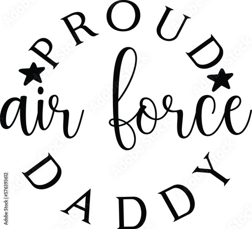 proud air force daddy SVG