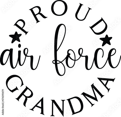 proud air force grandma SVG