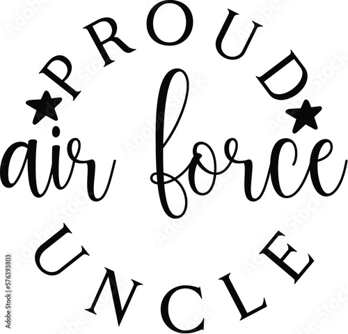 proud air force uncle SVG