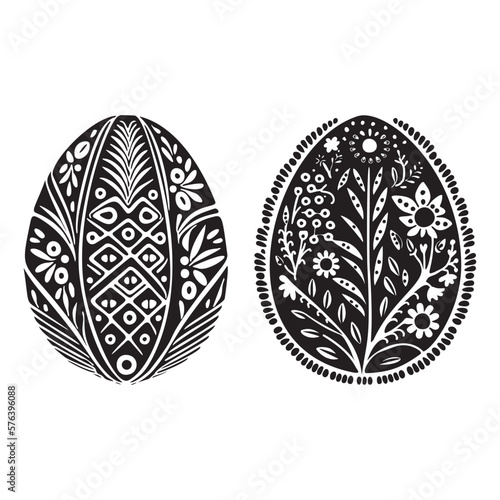 Cute easter bunny cartoon clipart. Vector rabbit motif with easter egg.