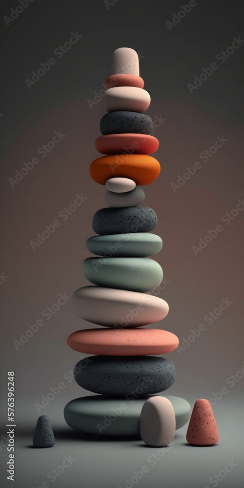 Obraz premium Stacks of stones