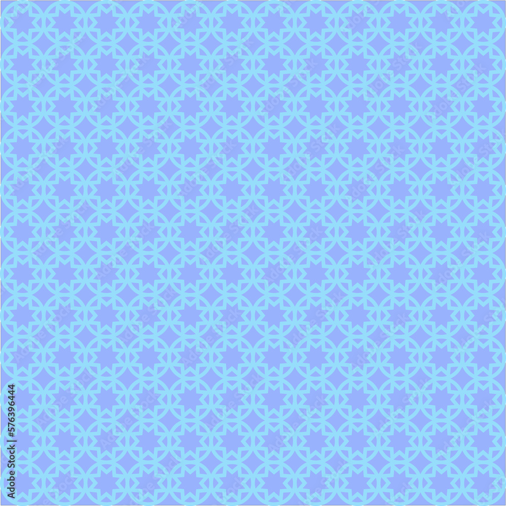 islamic seamless pattern with hearts