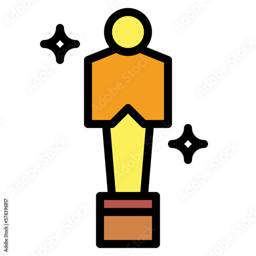 oscar filled outline icon style