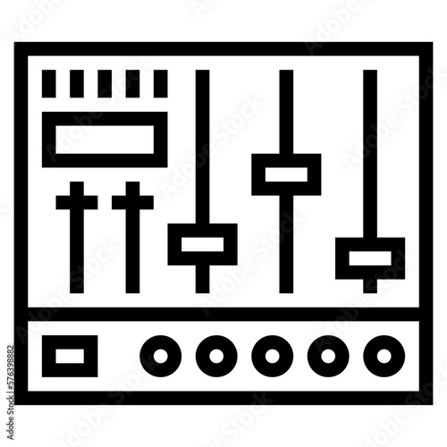 levels controls line icon style