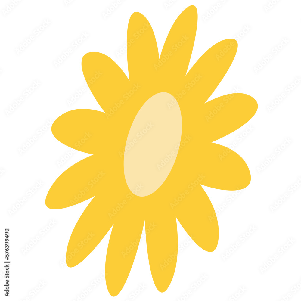 Yellow Flower plant botanical decoration Yellow Flower plant botanical decoration