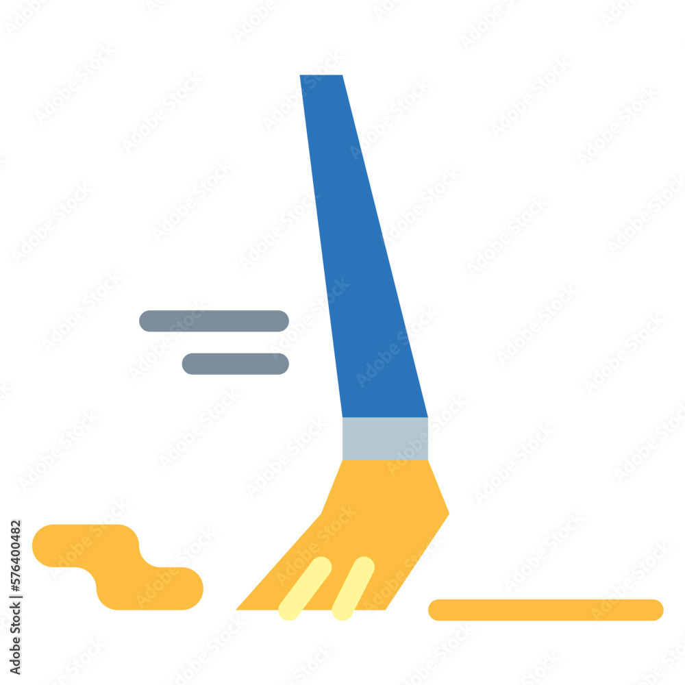 paint brush flat icon style paint brush flat icon style