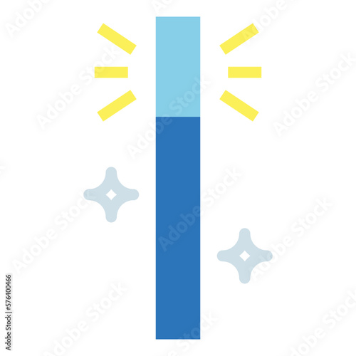 magic wand flat icon style