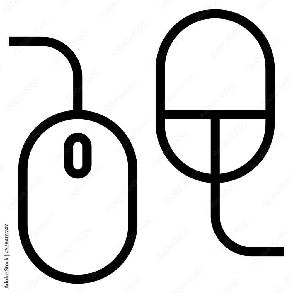 mouse line icon style mouse line icon style