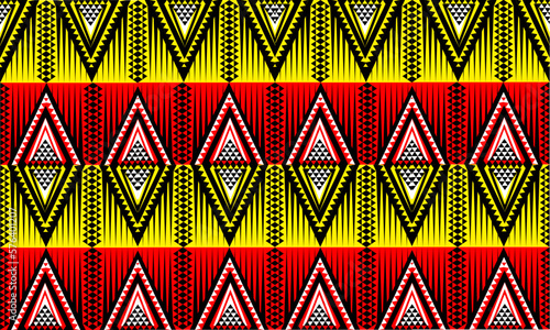 Aztec geometric seamless pattern. Native American, Indian Southwest print. Ethnic design wallpaper, fabric, cover, textile, weave, wrapping.