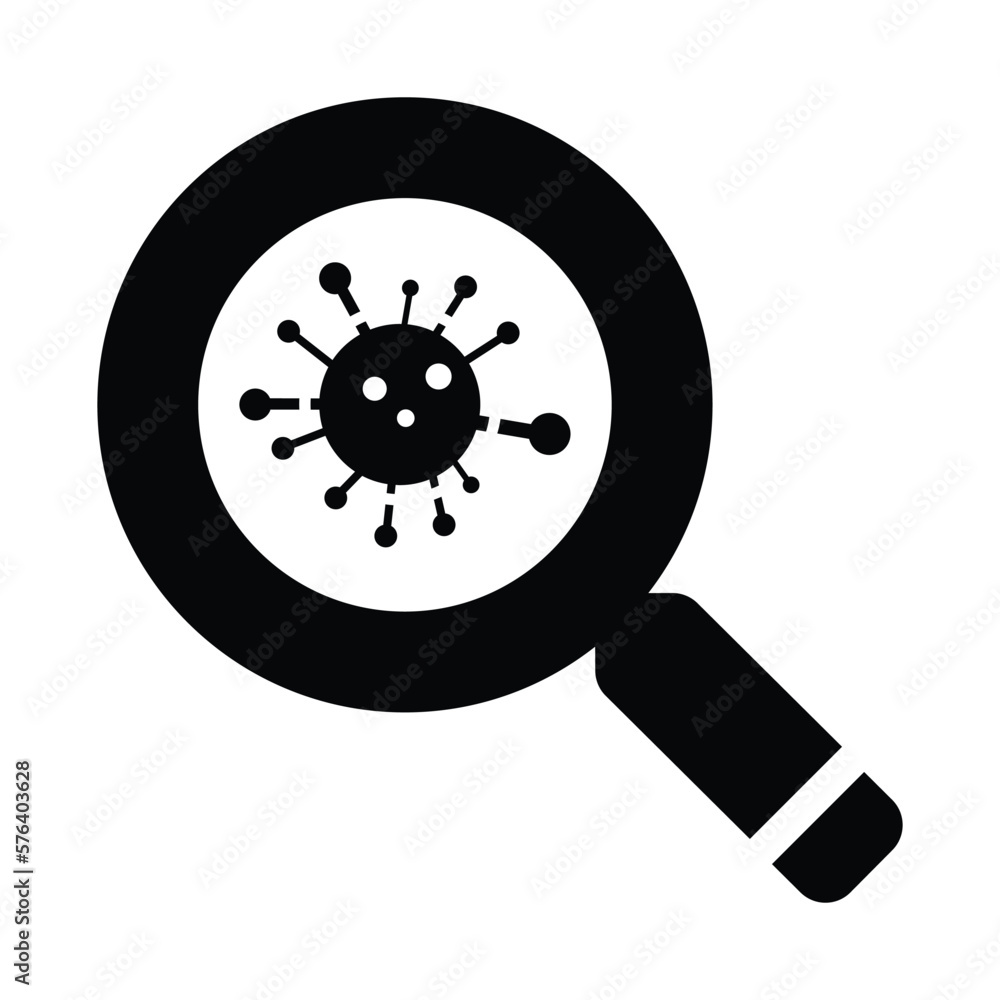 Fototapeta premium Virus Search Icon