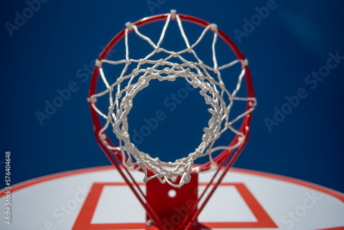 basketball hoop and net