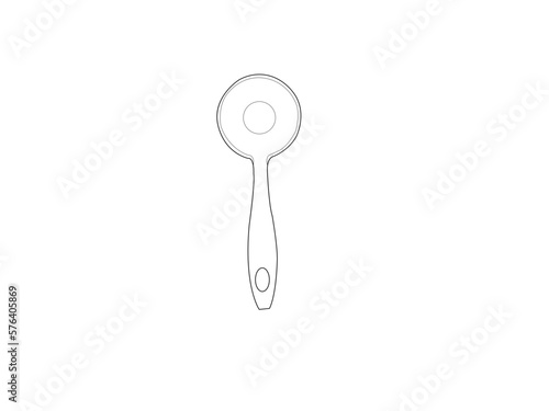ern cutlery. Thin line customizable illustration. Contour symbol. Vector isolated outline drawing. Editable stroke. old spoon isolated. knife, fork and spoon on white background. Vector illustration.