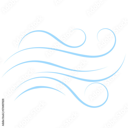 Blow Gusts Cold wind air illustration
