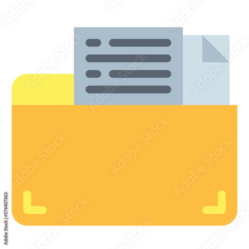 file flat icon style