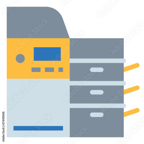 copier flat icon style