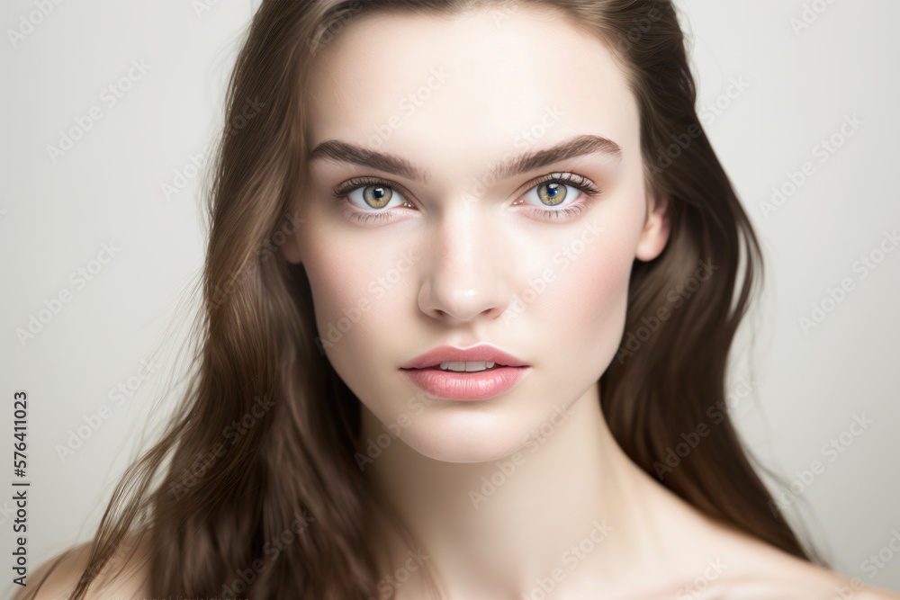 Portrait of a young & beautiful woman AI generated art Portrait of a young & beautiful woman AI generated art