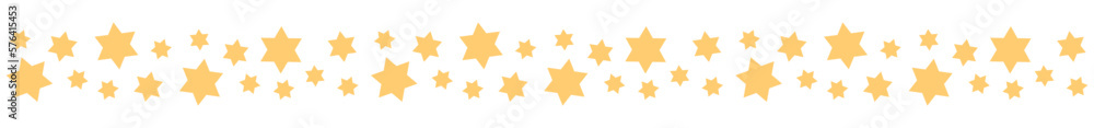 Seamless border garland with yellow stars of David for Passover, Pesach, Hanukkah and other Jewish holidays Isolated vector and PNG illustration on transparent background. Seamless border garland with yellow stars of David for Passover, Pesach, Hanukkah and other Jewish holidays Isolated vector and PNG illustration on transparent background.