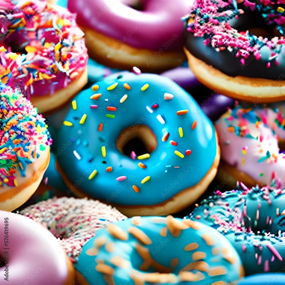 Donuts com confeitos 2 (donuts with sprinkles)