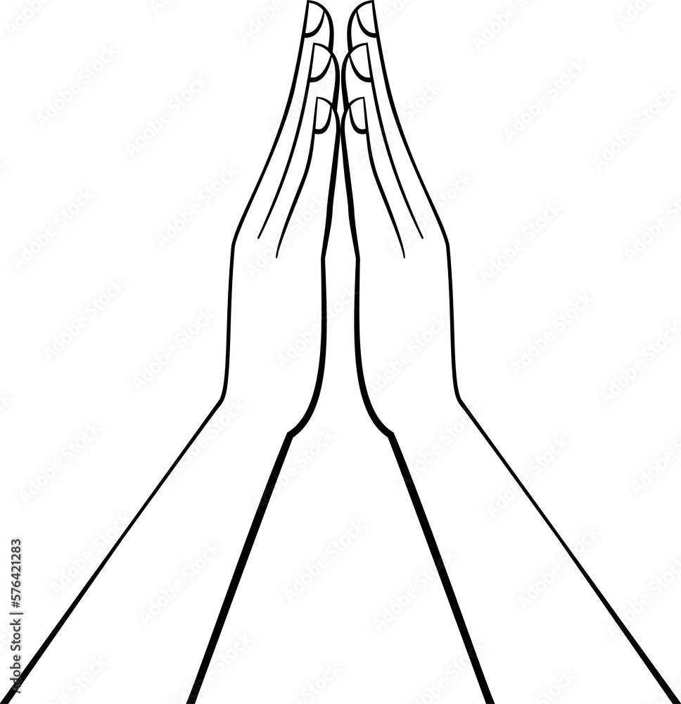 Praying Man hands