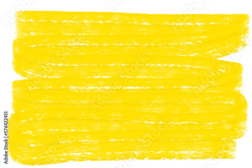 Yellow watercolor on transparent background. Png image.