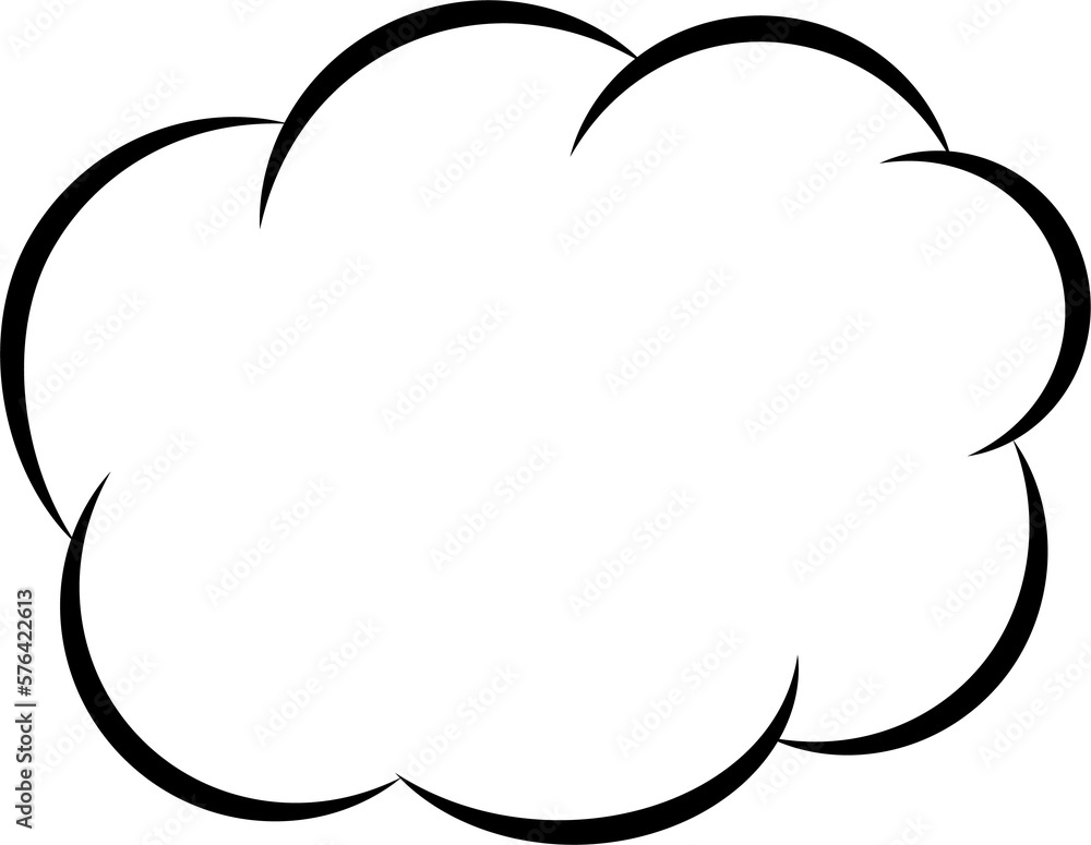 Comic cloud bubble Comic cloud bubble