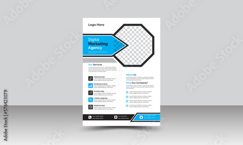 Creative Corporate & Business Flyer. Business brochure flyer design a4 template. 