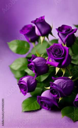 Purple roses