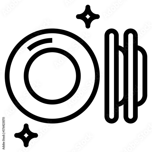 dish line icon style