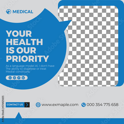 Medical Social Media Post Template