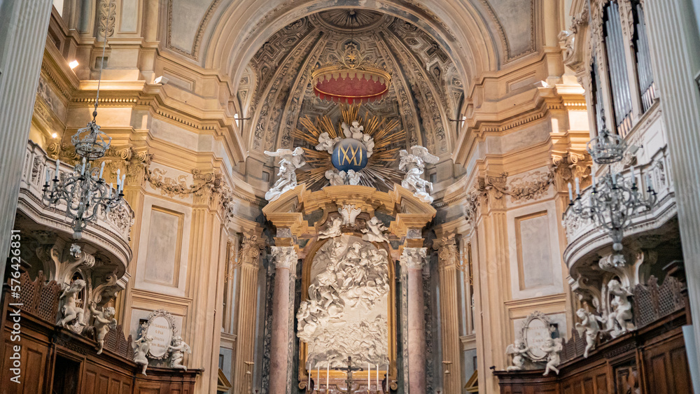 inside the church - Basilica of Superga