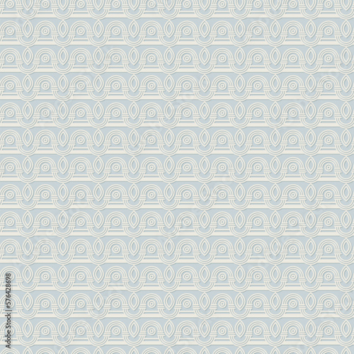 Passementerie Neutral Lace, Vector Seamless Pattern Minimalistic Background