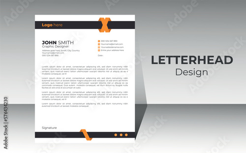 Modern Creative & Clean business style letterhead of your corporate project design. Set to print with vector & illustration. corporate letterhead .