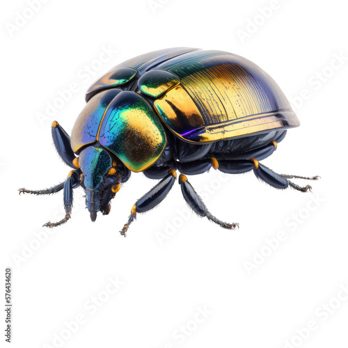 isolated beetle, spring, transparent background, cute, png, generative ai