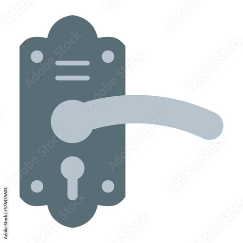 Door Handle Flat Icon