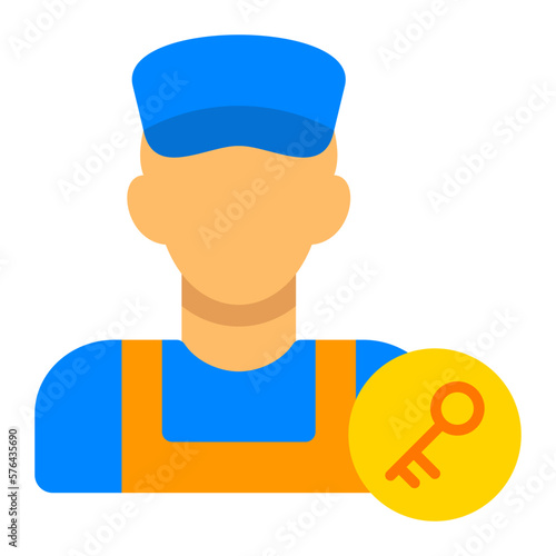 Locksmith Flat Icon