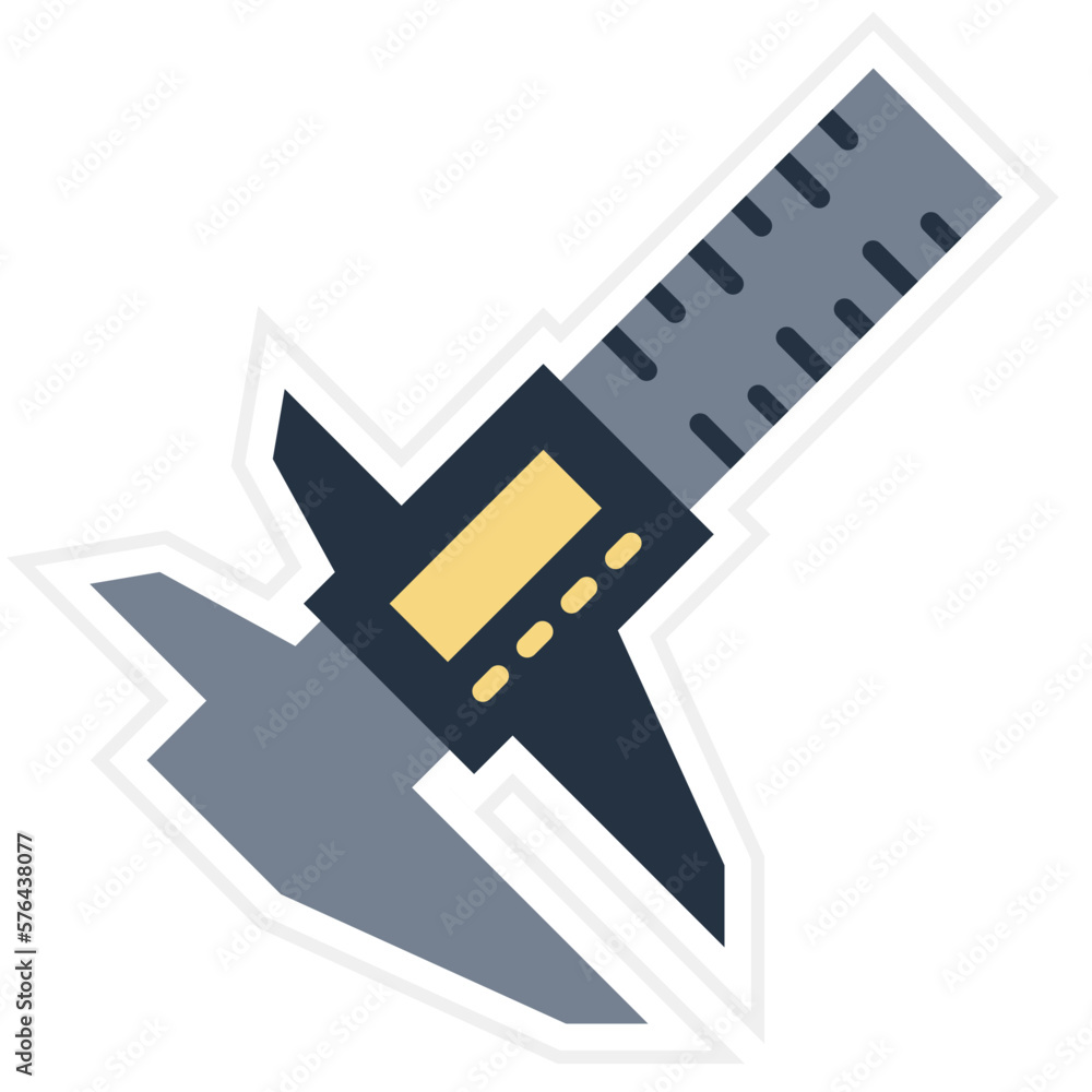 Caliper Sticker Icon Caliper Sticker Icon