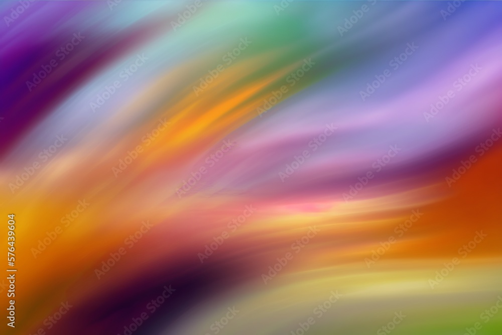 Obraz premium Soft blurred and dynamic colorful background Generative AI