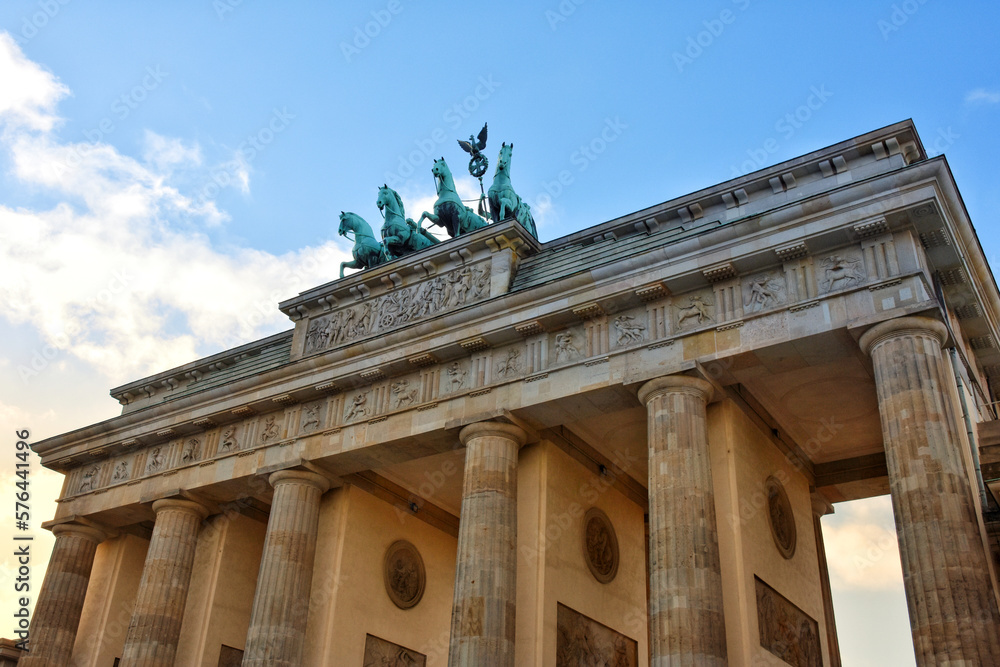 Fototapeta premium Full frame shot of Brandenburg Gate in Berlin 