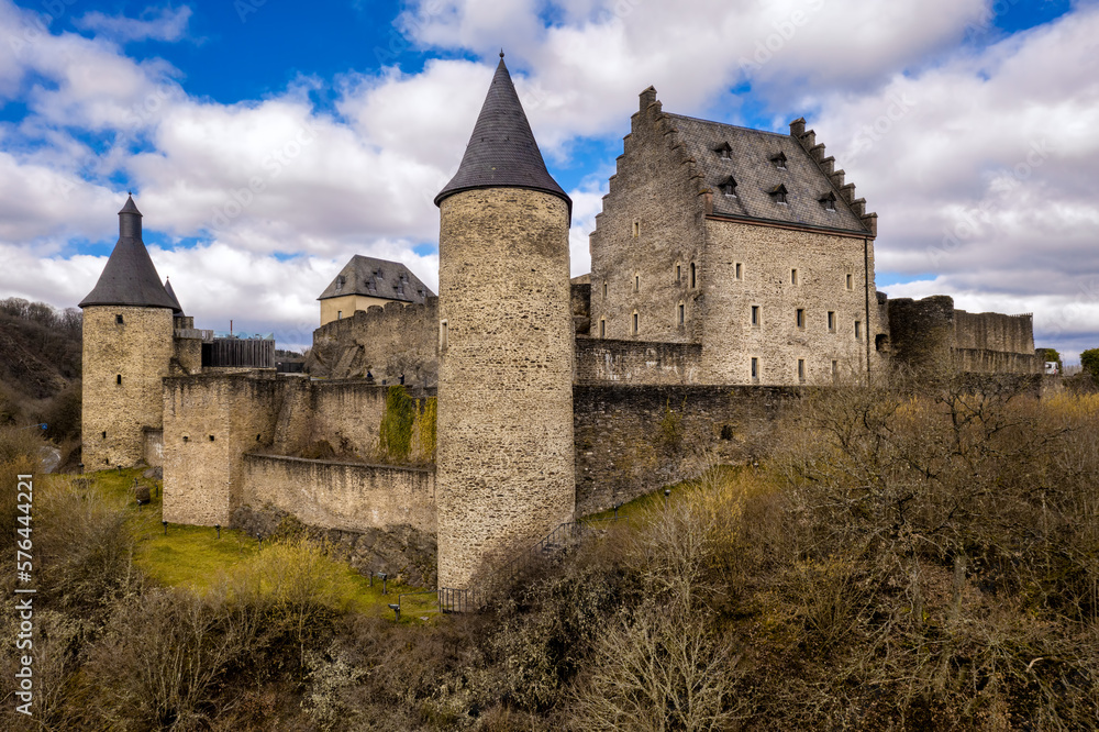 Medieval Bourscheid castle in Luxembourg Medieval Bourscheid castle in Luxembourg