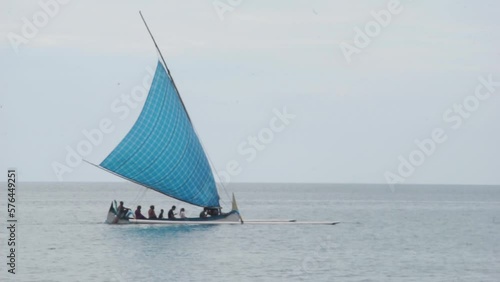 Wallpaper Mural Situbondo, Indonesia - March 01 2023.

Situbondo White Sand Beach is a tourist attraction with a sloping beach, white sand, and calm waves, sunset view, some tourists enjoy canoeing. Torontodigital.ca